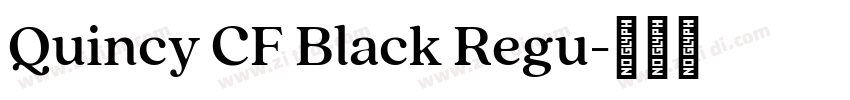 Quincy CF Black Regu字体转换